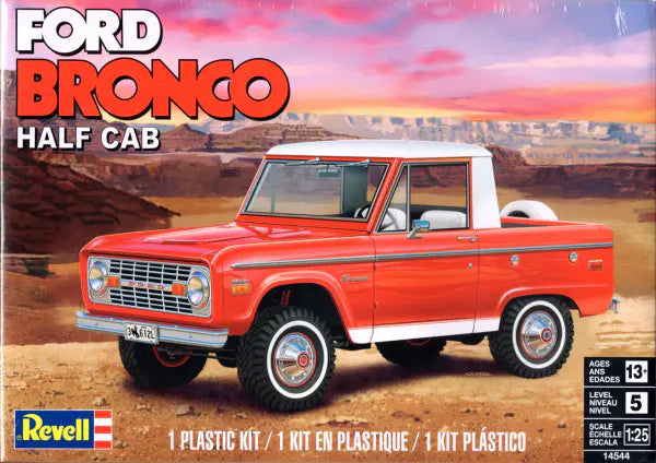 Revell Ford Bronco Half Cab Plastic Model Kit - Skill 5
