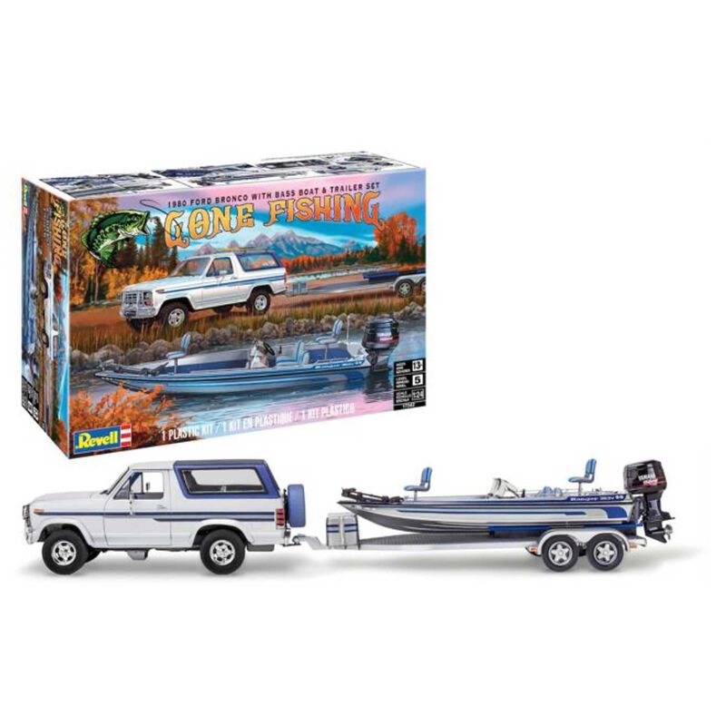 Revell 1/24 1980 Ford Bronco with Bass Boat - RMX17242