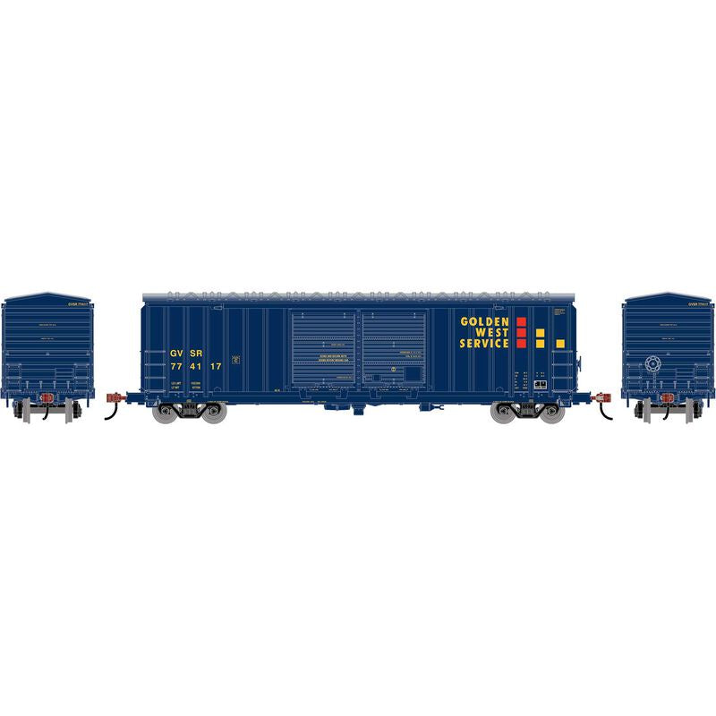 Roundhouse HO 50' FMC 5283 Double Door Box Car, Golden West Service (GVSR) #774117