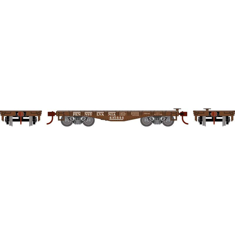 Roundhouse HO 30' Old Time Flat Car, Pennsylvania Railroad (PRR) #435444