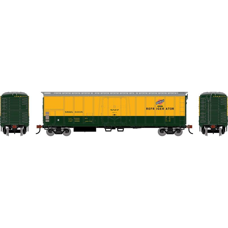 Roundhouse HO 50' Exterior Post Mechanical Reefer, Chicago & North Western (NWMX) #61018