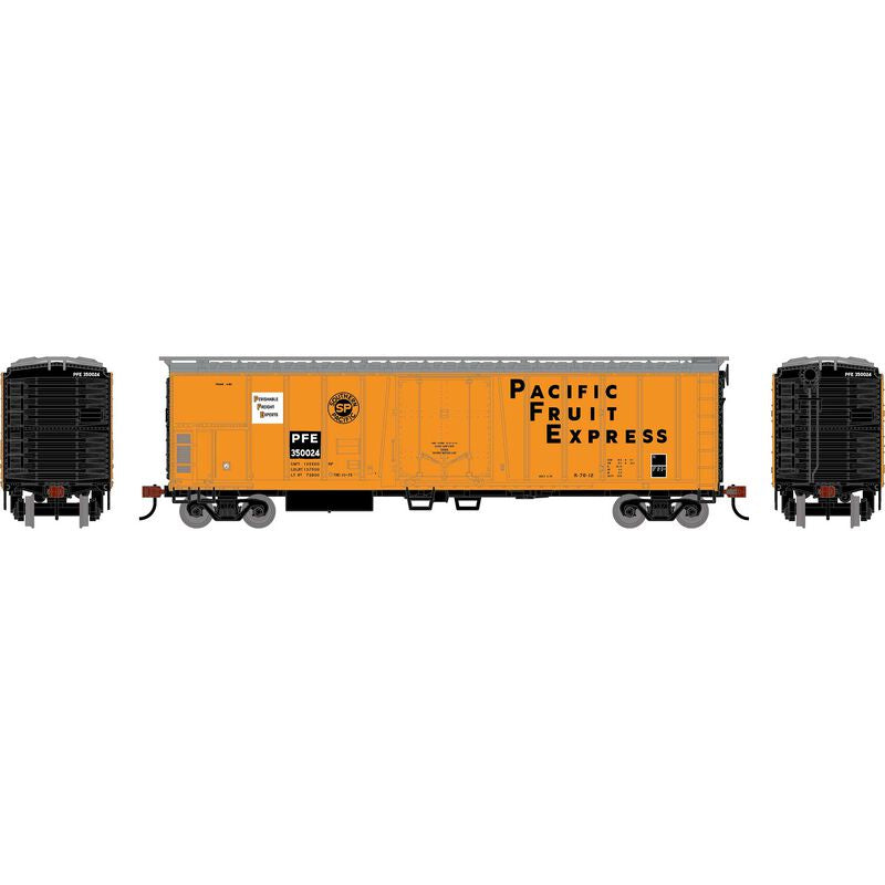Roundhouse HO 50' Exterior Post Mechanical Reefer, Pacific Fruit Express (PFE) #350024