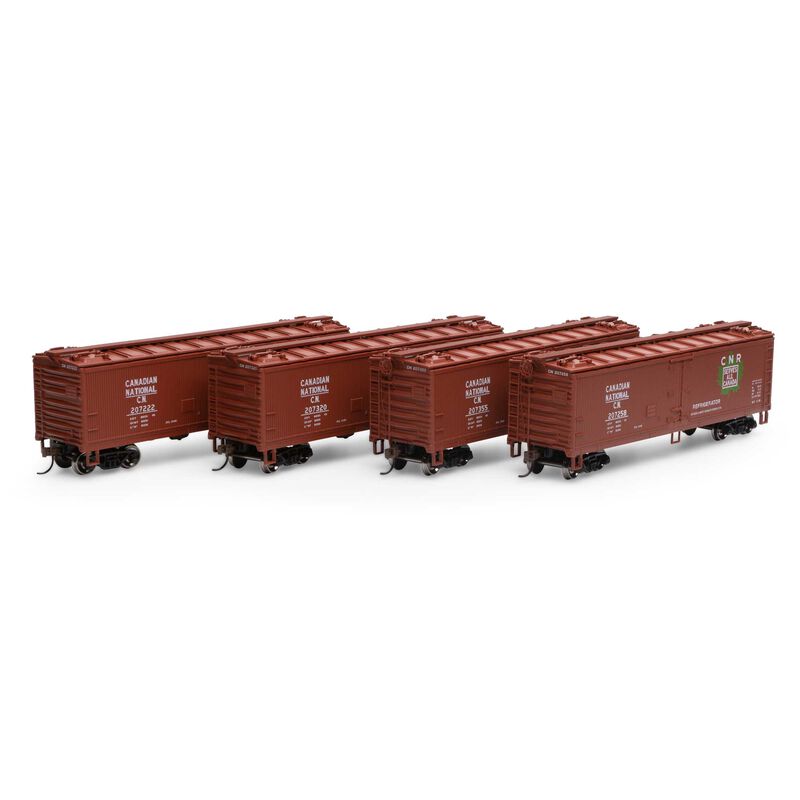 Roundhouse HO 40' Wood Reefer, CN (4) - RND06803