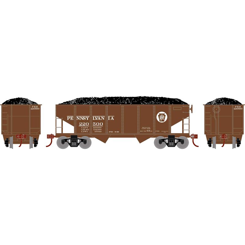 Roundhouse HO 34' Ribbed Hopper, PRR #22500 - RND1018