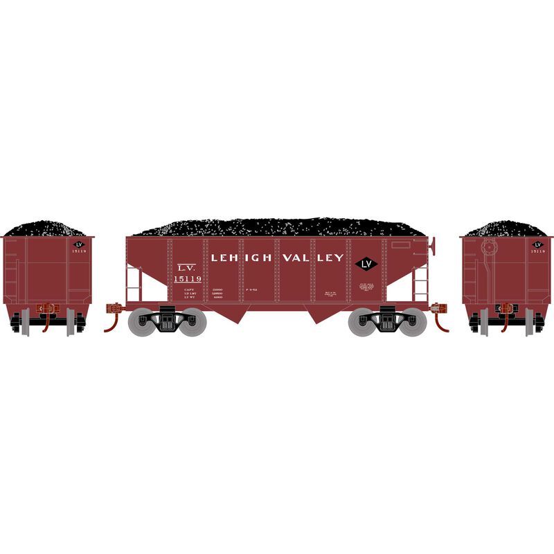 Roundhouse HO 34' Ribbed Hopper, LV #15119 - RND1031