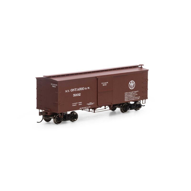 Roundhouse HO 36' Old Time Wood Box, NYO&W #5002 - RND1156