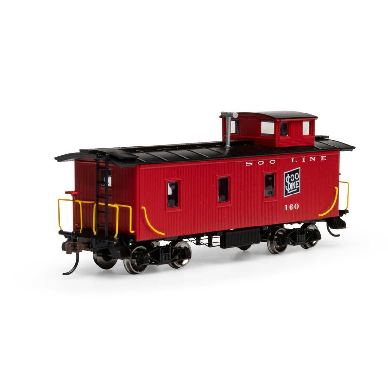 Roundhouse HO 30' 3-Window Caboose, SOO #160 - RND11719