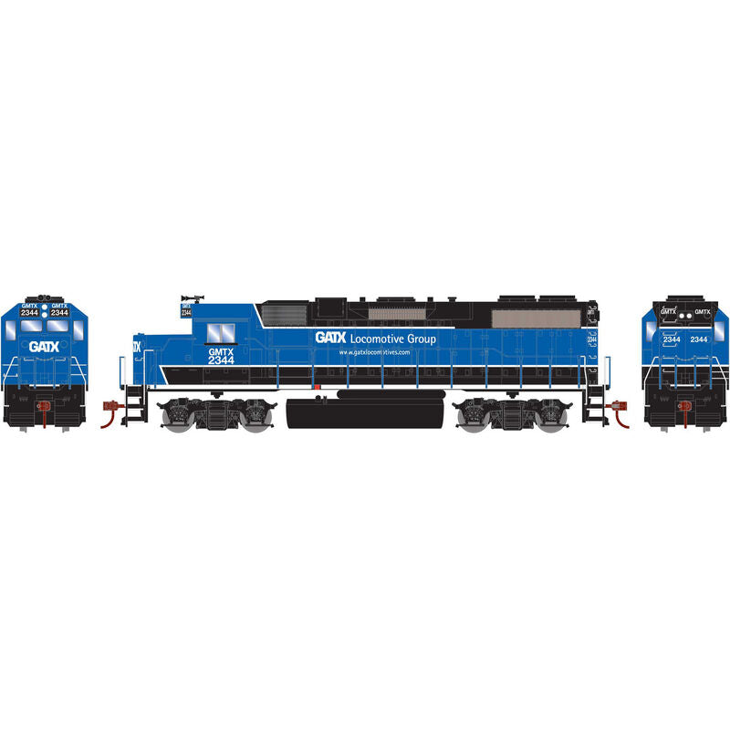 Roundhouse HO GP38-2 w/DCC Decoder, GATX/Black and Blue #2344 - RND12626