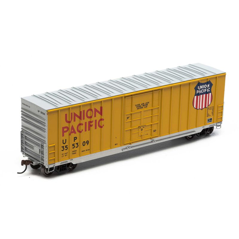 Roundhouse HO 50' Ext Post High Cube Plug Door Box,UP #355309 - RND14933