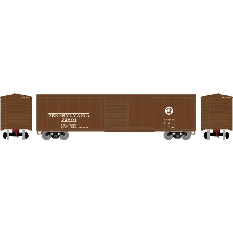 Roundhouse HO 50' PS-1 Single Sliding Door Box, Pennsylvania Railroad (PRR) #72801