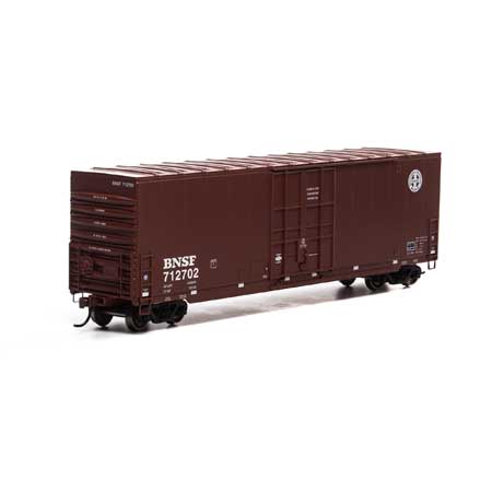Roundhouse HO 50' Smooth HC Plug Box, BNSF/Round Logo #712702 - RND1657