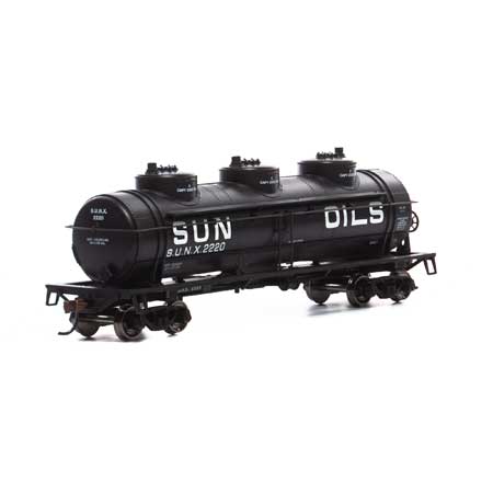Roundhouse HO 3-Dome Tank, SUNX #2220 - RND1718