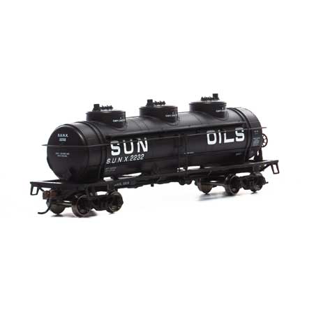 Roundhouse HO 3-Dome Tank, SUNX #2232 - RND1719