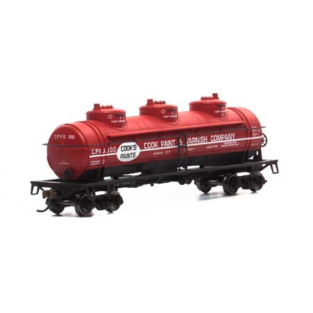 Roundhouse HO 3-Dome Tank, CPVX #100 - RND1724