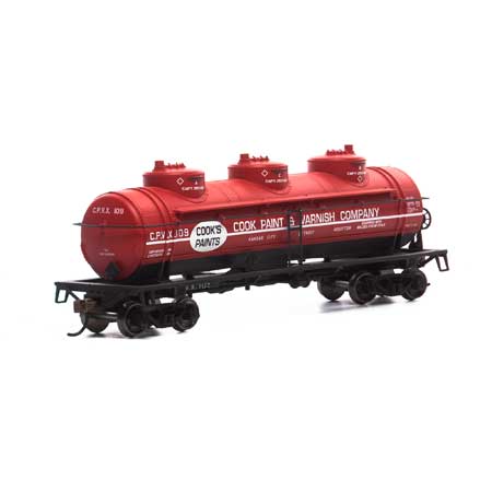 Roundhouse HO 3-Dome Tank, CPVX #109 - RND1726