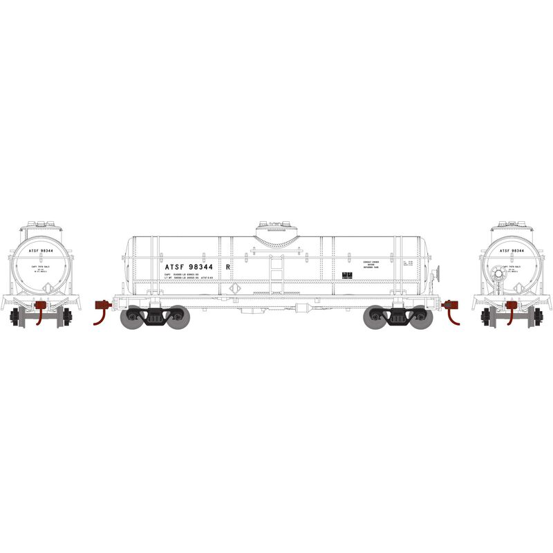 Roundhouse HO 1-Dome Tank, ATSF #98344 - RND2157