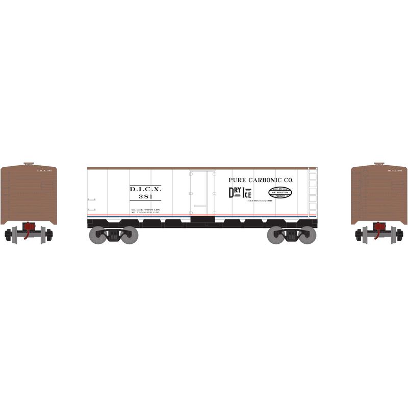 Roundhouse HO 40' Steel Reefer, DICX #381 - RND2198