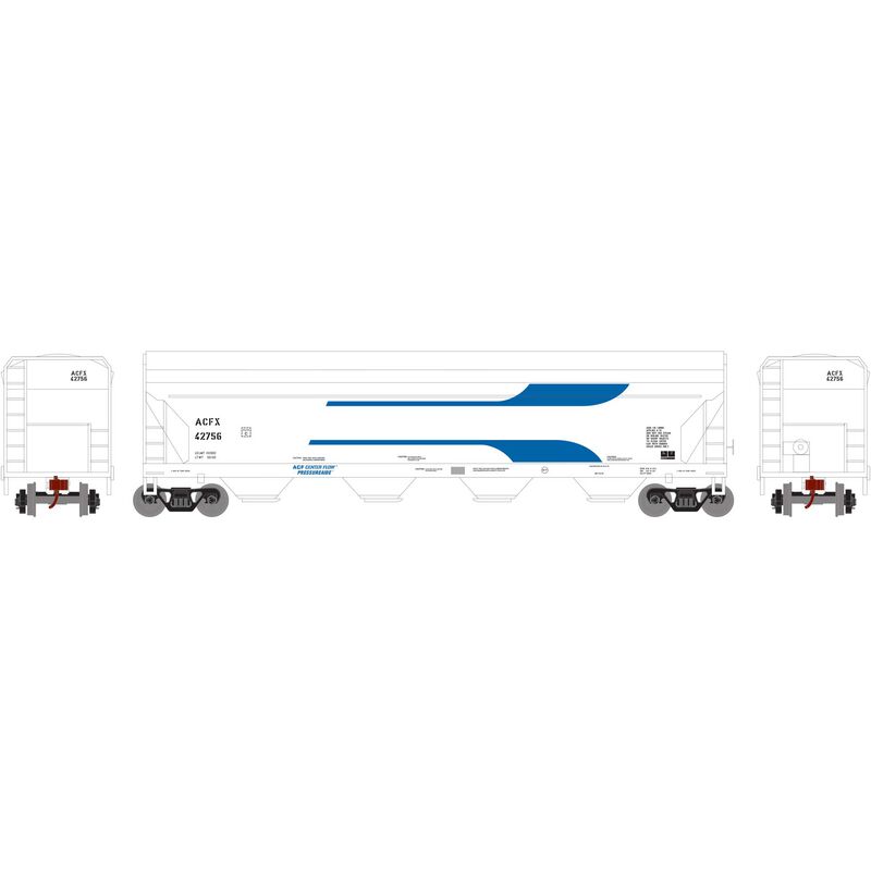 Roundhouse HO ACF 5250 Centerflow Hopper, ACFX #42756 - RND7237