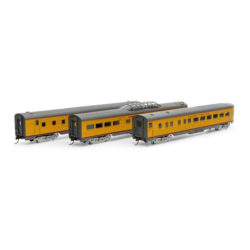 Roundhouse HO Streamline Passenger Cars, UP (3) - RND79131