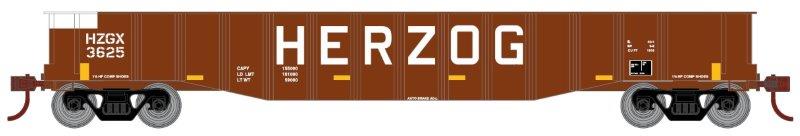 Roundhouse HO 50' Gondola, HZGX #3633 - RND82096