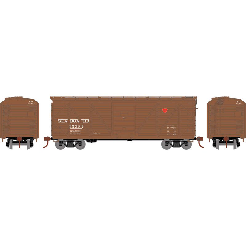 Roundhouse HO 40' Single Sheathed Box, SAL #15381 - RND85839