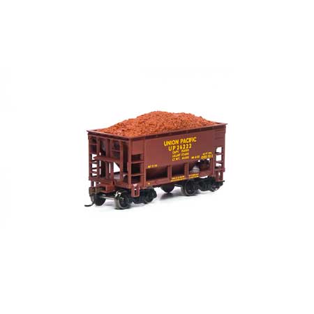 Roundhouse HO 24' Ribbed Ore Car w/Load, UP #26222 - RND87138