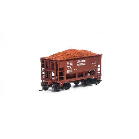 Roundhouse HO 24' Ribbed Ore Car w/Load, CN #123077 - RND87152