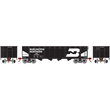Roundhouse HO 40' 4-Bay Offset Hopper w/Coal Load, BN #515592 - RND88004