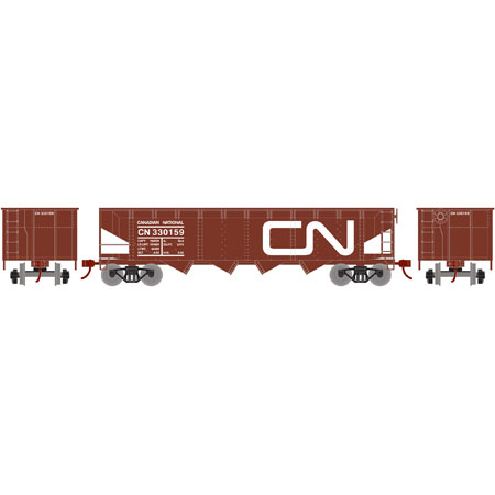 Roundhouse HO 40' 4-Bay Offset Hopper w/Coal Load, CN #330159 - RND88008