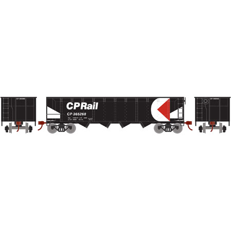 Roundhouse HO 40' 4-Bay Offset Hopper w/Coal Load,CPR #365268 - RND88013