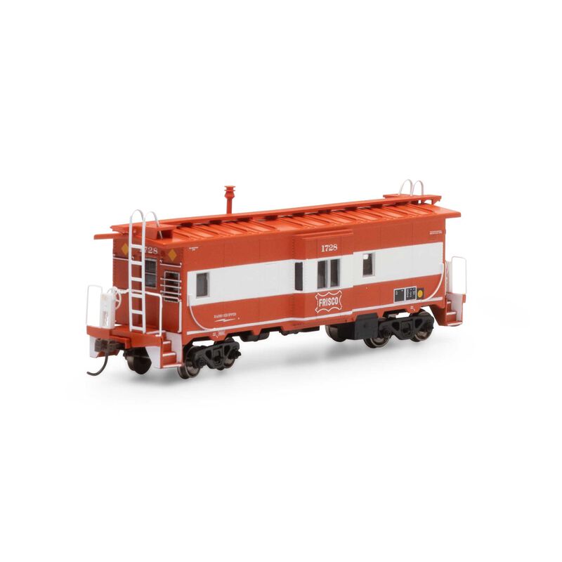Roundhouse HO Bay Window Caboose, Frisco #1728 - RND90265