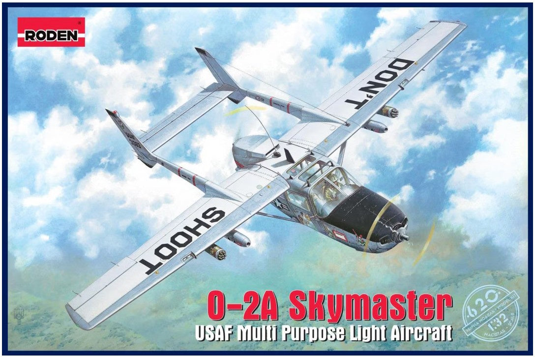 Roden 620 - 1/32 O-2A Skymaster Plastic Model Kit