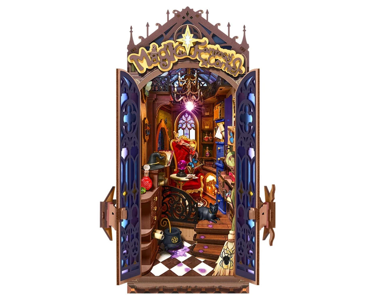 Robotime Rolife Book Nook & Wonderland Magic Fantasy Corner DIY Miniature 3D Wooden Model Kit