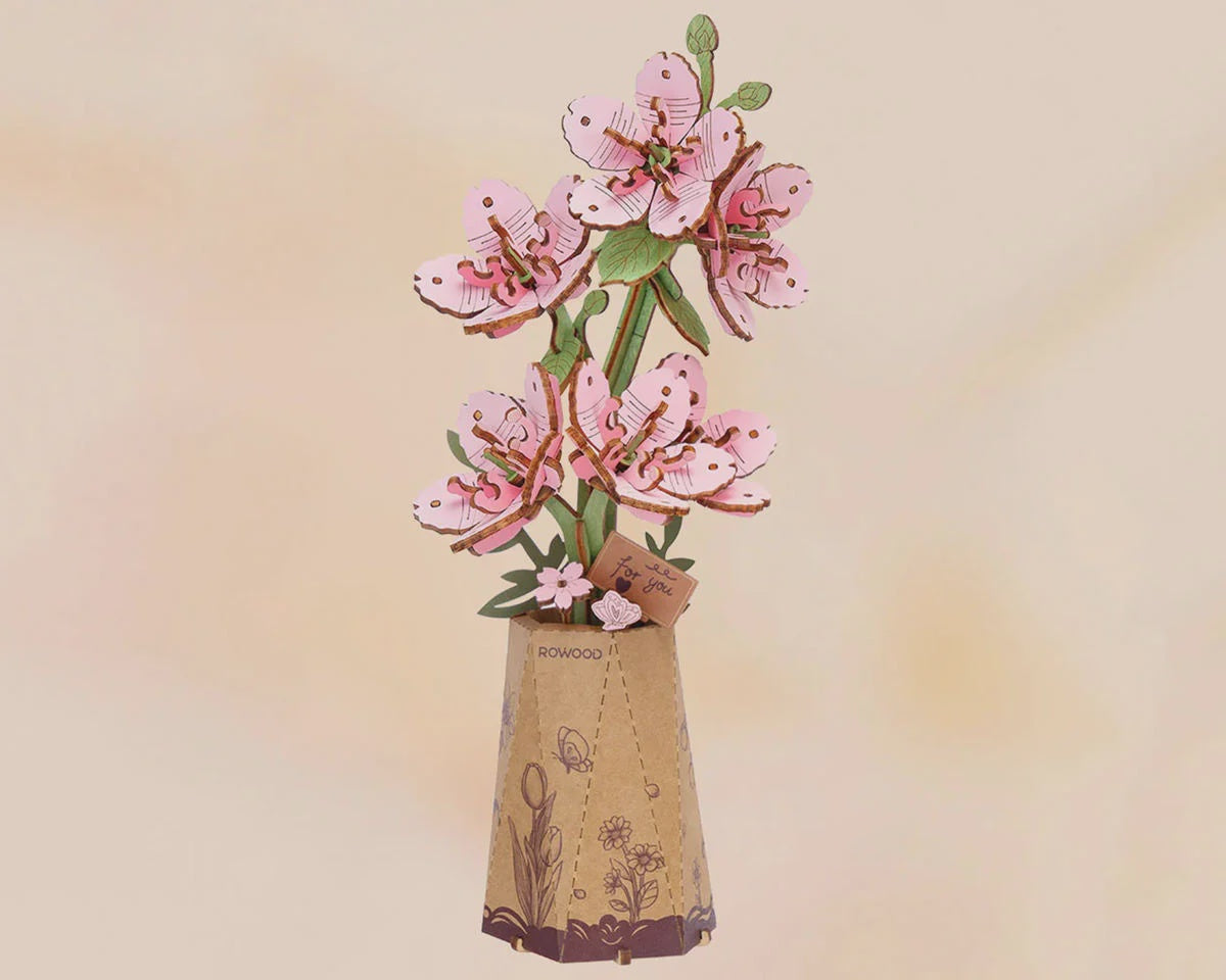 Robotime Sakura Flower DIY Miniature 3D Wooden Model Kit