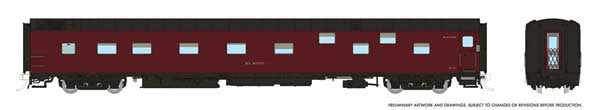 Rapido Trains HO Duplex Sleeper - Ready to Run - Super Continental Line(TM) -- Canadian Pacific #110 "H.B. Bowen" (maroon, black)