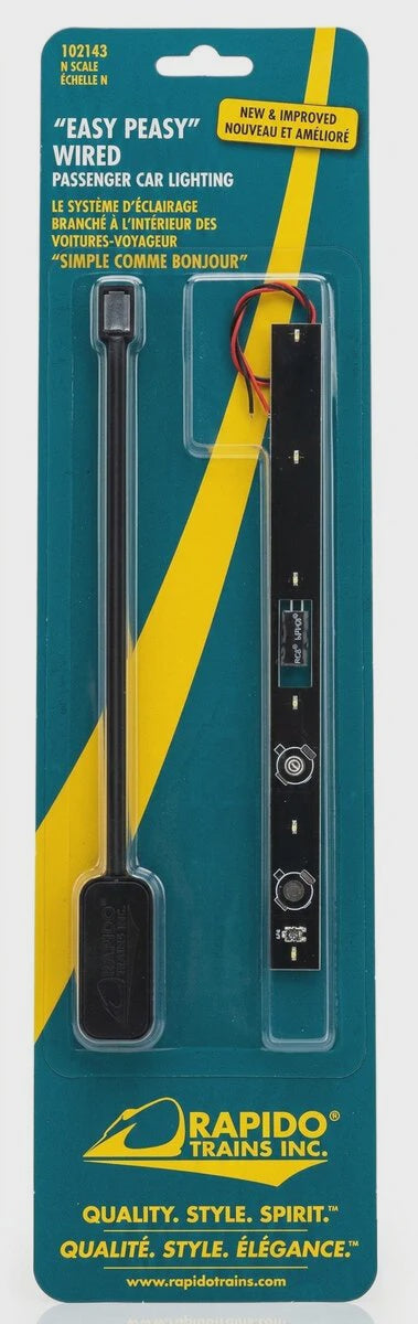Rapido Easy-Peasy Passenger Car Lighting Kit - N/HO- Track Powered