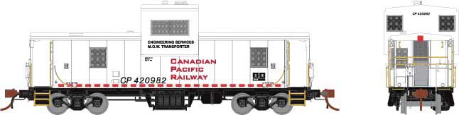Rapido Trains HO Angus Caboose, CPR #420982 - RPI110133
