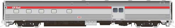 Rapido Trains HO Budd Baggage Dorm, CP #607 - RPI114007