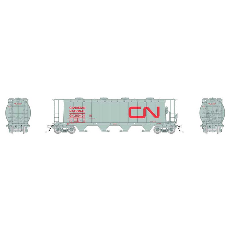 Rapido Trains HO NSC 3800 Covered Hopper CN Delivery - RPI127023A