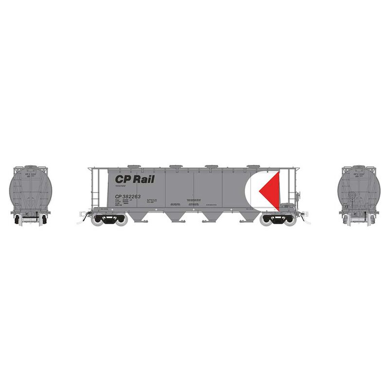 Rapido Trains HO MIL 3800 Covered Hopper CPR Silver - RPI127028A