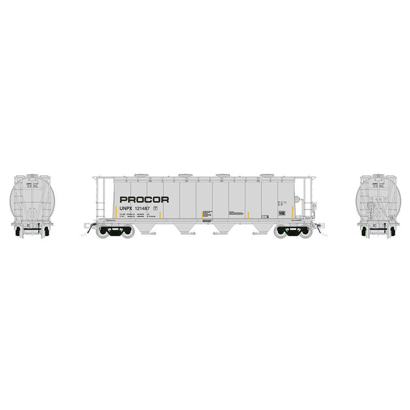 Rapido Trains HO NSC 3800 Covered Hopper PROCR Black Logo - RPI127030A