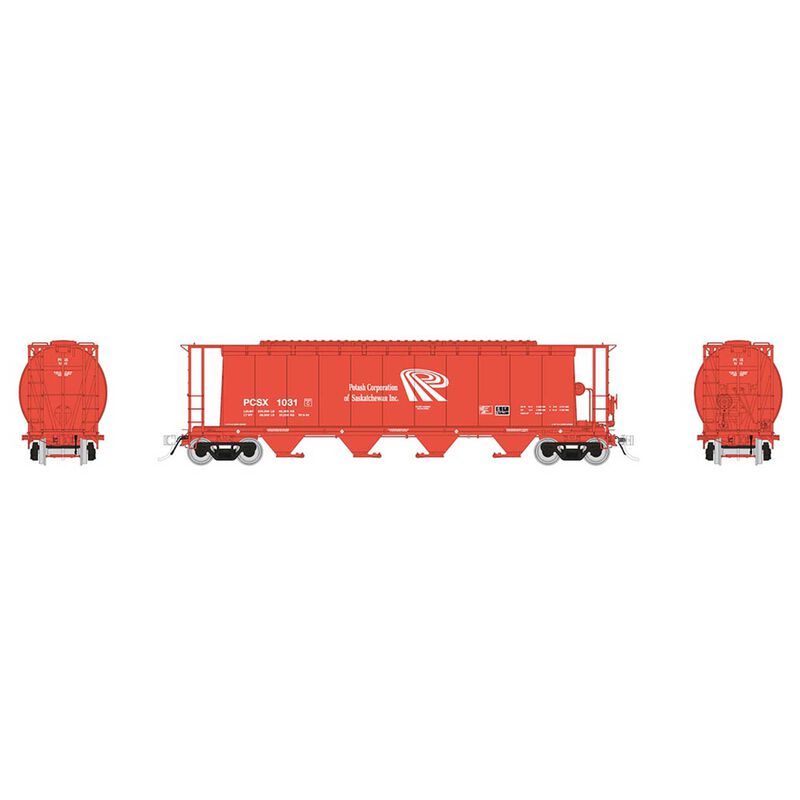 Rapido Trains HO NSC 3800 Covered Hopper PCSX Orange - RPI127031A