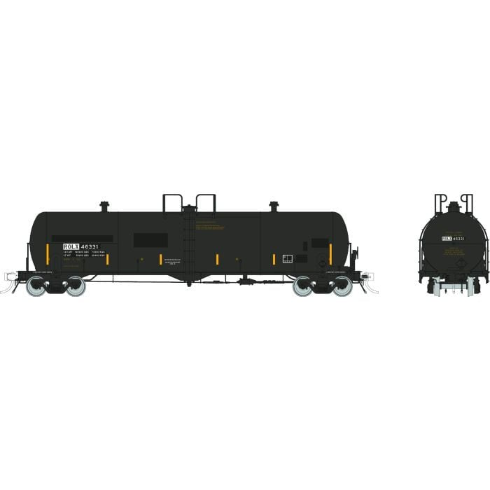 Rapido Trains HO Procor 20K gal Tank Car: ROLX - Patched Split P Logo: Single Car #46331