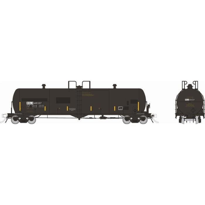 Rapido Trains HO Procor 20K gal Tank Car: ROLX - Patched Split P Logo: Single Car #46337