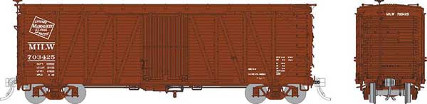 Rapido Trains USRA Single-Sheathed Wood Boxcar - Ready to Run -- Milwaukee Road (Boxcar Red, CMStP&P Logo) - RPI142006A
