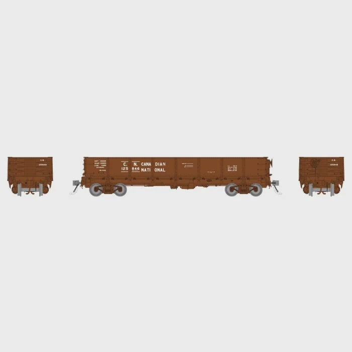 Rapido Trains HO 40' Drop Bottom Gondola: Canadian National - 9" Lettering: Single Car (Random Road # from set)