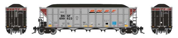 Rapido Trains HO AutoFlood III RD Hopper: BNSF Double Rotary Car - RPI169004
