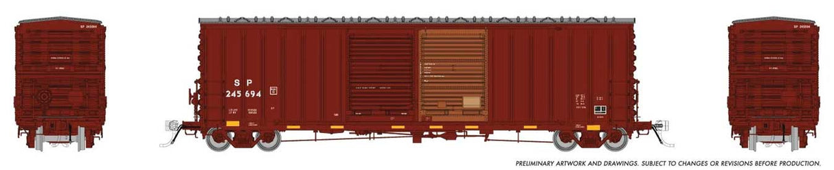 Rapido Trains HO Pacific Car & Foundry B-70-75 Boxcar - Ready to Run -- Southern Pacific #245694 (Boxcar Red, no logos)