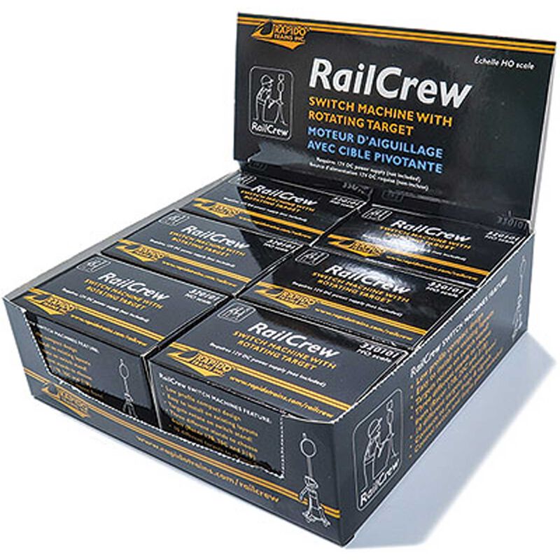 Rapido Trains RAILCREW SWITCH MACHINE 12/PK - RPI320103