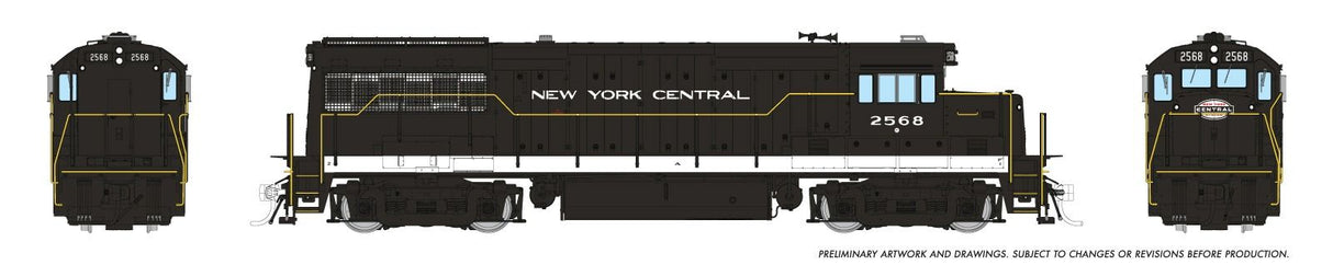 Rapido Trains HO GE U25B Low Hood - DCC / Sound - New York Central (NYC) - Cigar Band: #2568